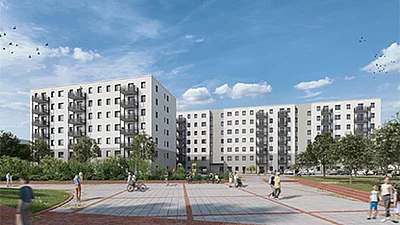 Schkeuditzer Straße 3 A-C · 22 bis 102 m² · Fertigstellung 2. Quartal 2026 · Warmmiete ab 231 Euro