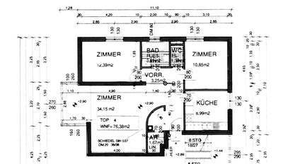 Top 4/4. Geförderte 3 Zimmer Mietwohnung | Tiefgaragenplatz. · Großweikersdorf