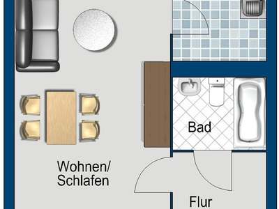 1 Zimmerwohnung für Senioren