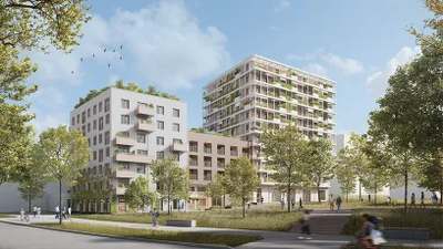 Village im Dritten - Salon Inklusion · In Vergabe · Baubeginn: 4. Quartal 2025 Fertigstellung: 2. Quartal 2027