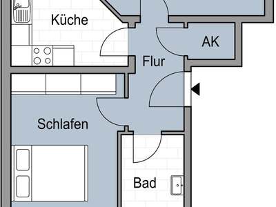 2 Zimmer Wohnung mit Balkon unweit vom Lindenauer Markt