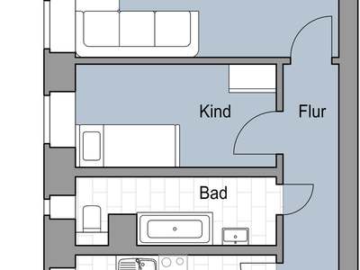 Gut geschnittene Wohnung mit guter Lage!