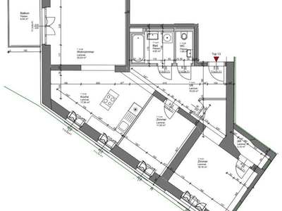 3 Zimmer · 86.83 m² · Top 13 · Marktstraße 2