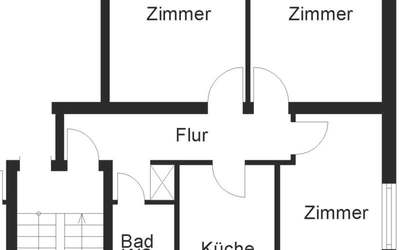 3 Zimmer-Wohnung im 3.OG