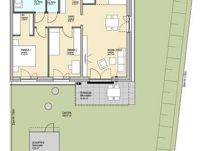 3 Zimmer · 77.76 m² · Am Wiesengrund 23 - Wohnungen
