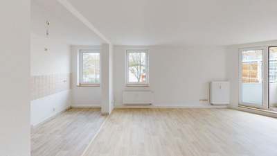 Ebenerdig erreichbare 2-Raum-Wohnung mit bodengleicher Dusche