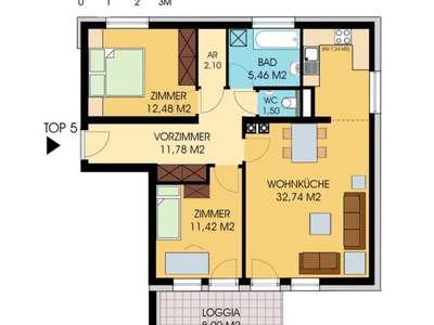 3 Zimmer · 77 m² · Hauptplatz 10