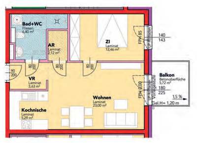 Haag. Erstbezug 53 m² Miete mit Kaufrecht.