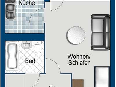 Sanierte 1-Zimmerwohnung in Kreuzberg