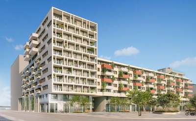 Oberes Hausfeld, Bauplatz K1, Lina Loos-Platz 1+2 · 120 Wohnungen · In Bau