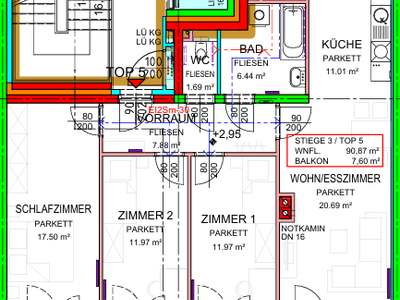 Neufurth | Geförderte Mietwohnung mit Kaufoption | Top 7/5 | 1.OG mit Balkon · frei ab 01.01.2027