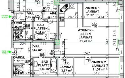 3 Zimmer · 74.80 m² · Top B1/4 · Spinnerei