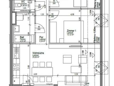 3 Zimmer · 79.40 m² · Wasserweg 2