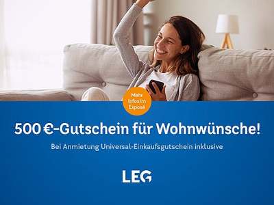 Herbstaktion - 500 Euro bei Mietbeginn im Oktober - Tolle 3 Zimmer Wohnung