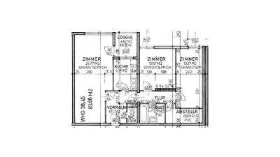 3-Zimmer-Wohnung mit Loggia, Top 45