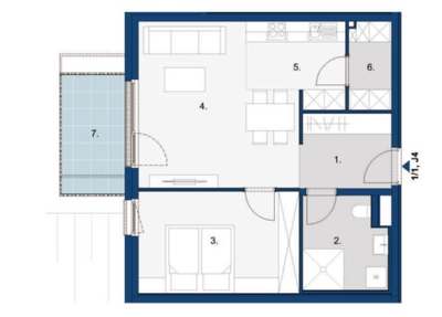 Junges Wohnen | Wohnung mit Balkon im EG | JW 4 · Lichtenau