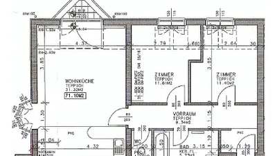 3-Zimmer-Wohnung mit Terrasse, Top 113