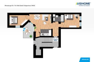 Tolle 3-Raumwohnung mit sonniger Terrasse - WE02 · frei ab 01.11.2026