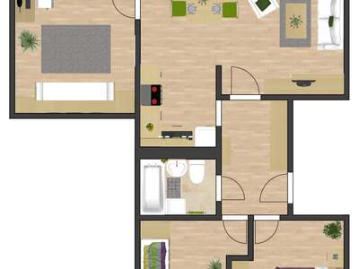 4-Zimmer-Wohnung, Pirna-Sonnenstein · 6. Obergeschoss, 26. links · frei ab 01.04.2027