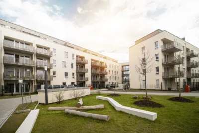 Wohnen in sozialer Hausgemeinschaft. Gemütliche 2-Zimmer-Wohnung im Neubau Augustinusviertel · frei ab 01.12.2026