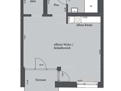 Rollstuhlgerecht 1-Zimmer-Wohnung ohne WBS · frei ab 01.12.2026