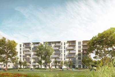 98 Einheiten 49 - 90 m² · Starhemberggasse 22, 24, 26, 28 · Bezug Frühjahr 2028 · Miete | gefördert