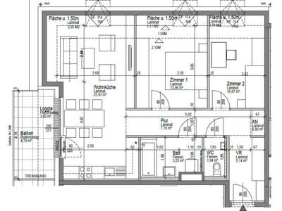 3 Zimmer · 78.97 m² · Wasserweg 2