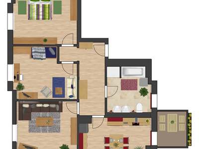 3-Zimmer-Wohnung, Pirna-Copitz · 2. Obergeschoss, links · frei ab 01.11.2026