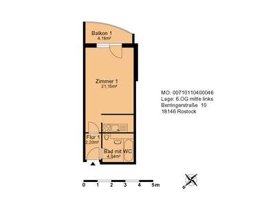 Renovierte 1- Zimmer Wohnung - perfekt für Studenten & Azubis