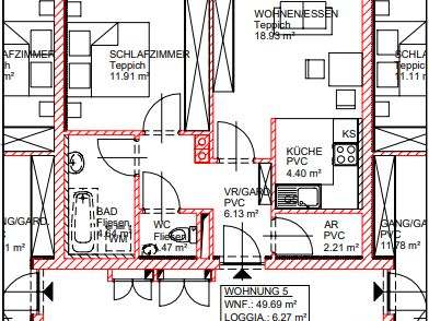 2 Zimmer · 56 m² · Top 1/5 · Krottendorf 92a+b