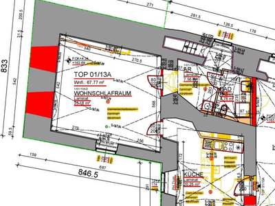 1 Zimmer · 68 m² · Top 13A · Johngasse 1/Hainburger Str. 8