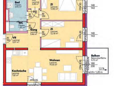 Haag. Erstbezug 71 m² Miete mit Kaufrecht.