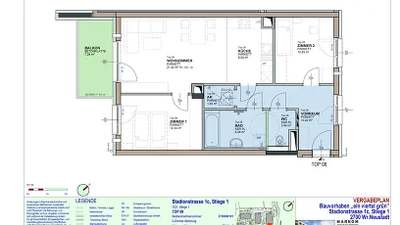 3-Zimmer-Wohnung mit Balkon, Top 8