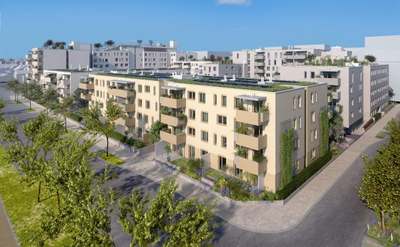 Oberes Hausfeld, Bauplatz A, Hausfeldstraße 117-119 · 236 Wohnungen · In Bau