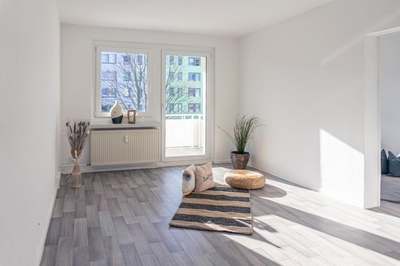 4-Raum-Balkonwohnung mit Tageslichtbad