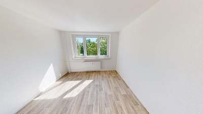 3-Raum-Wohnung und alle Räume mit Fenster