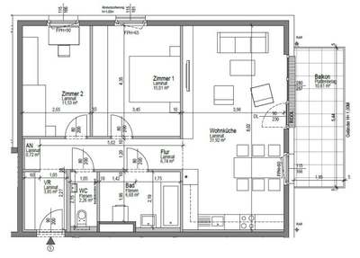 3 Zimmer · 78.63 m² · Wasserweg 2