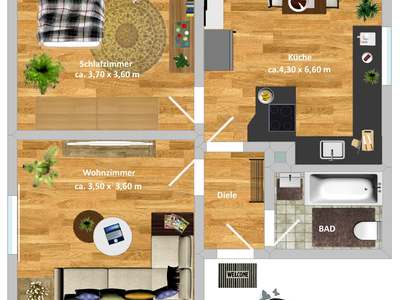 Wohnung, DG, Steeler Pfad 27