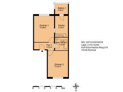 Renovierte 2- Zimmer Wohnung ab 21.12.2026