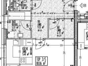3 Zimmer · 80 m² · Top 5 · Bachgasse 25