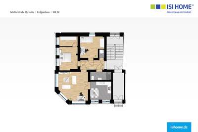 Moderne 3-Raumwohnung im beliebten Paulusviertel -WE02 · frei ab 01.11.2026